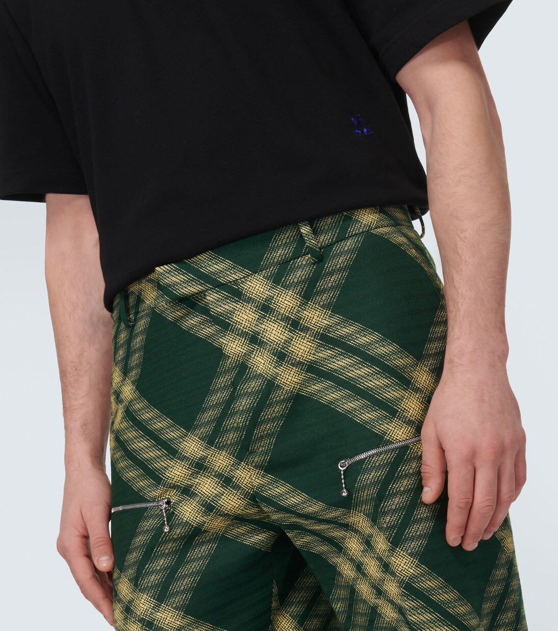 Checked wool twill straight pants | Burberry