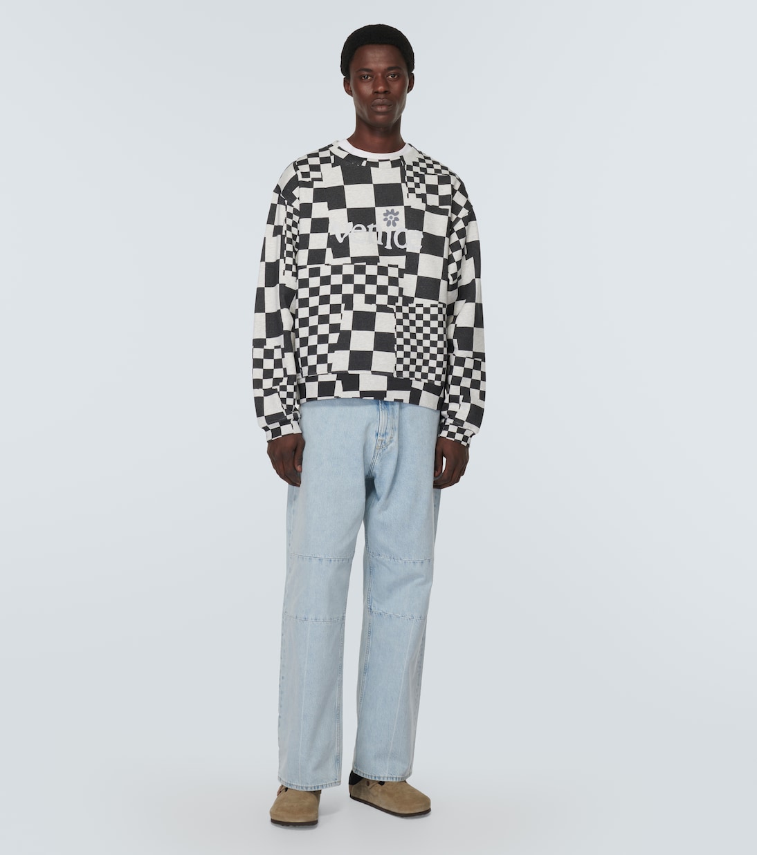 Sudadera en jersey de algodón a cuadros | ERL