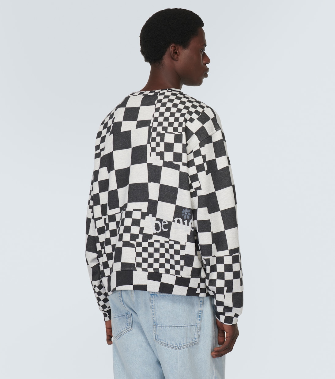 Sudadera en jersey de algodón a cuadros | ERL