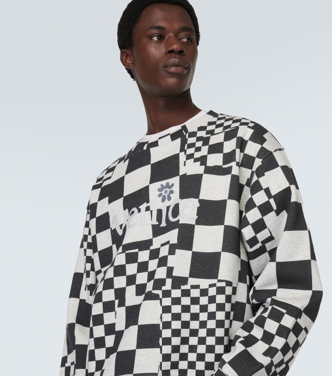 Sudadera en jersey de algodón a cuadros | ERL