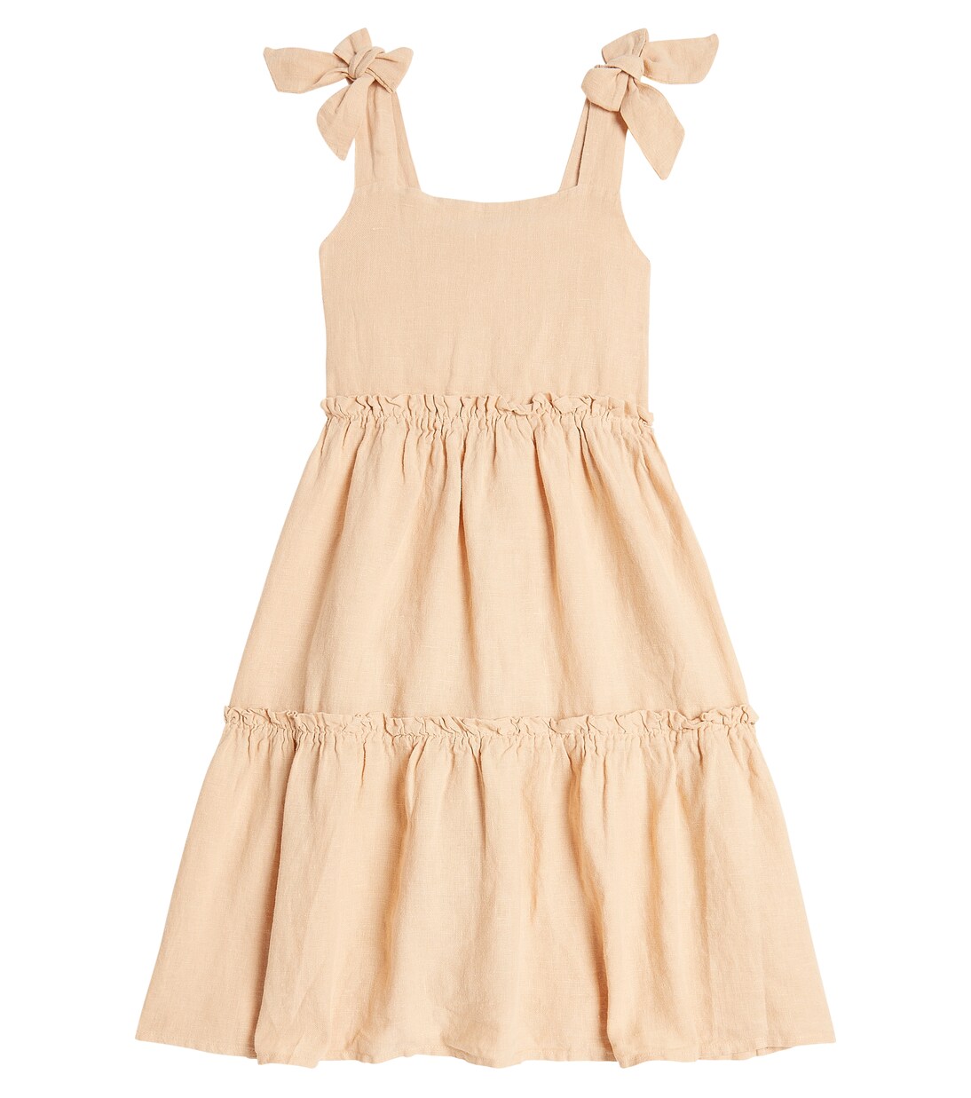 Janne tiered linen dress | Donsje
