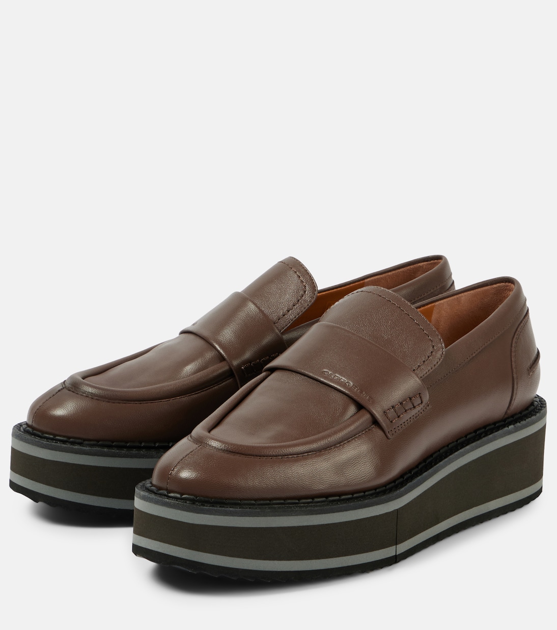 Bahati leather platform loafers | Clergerie