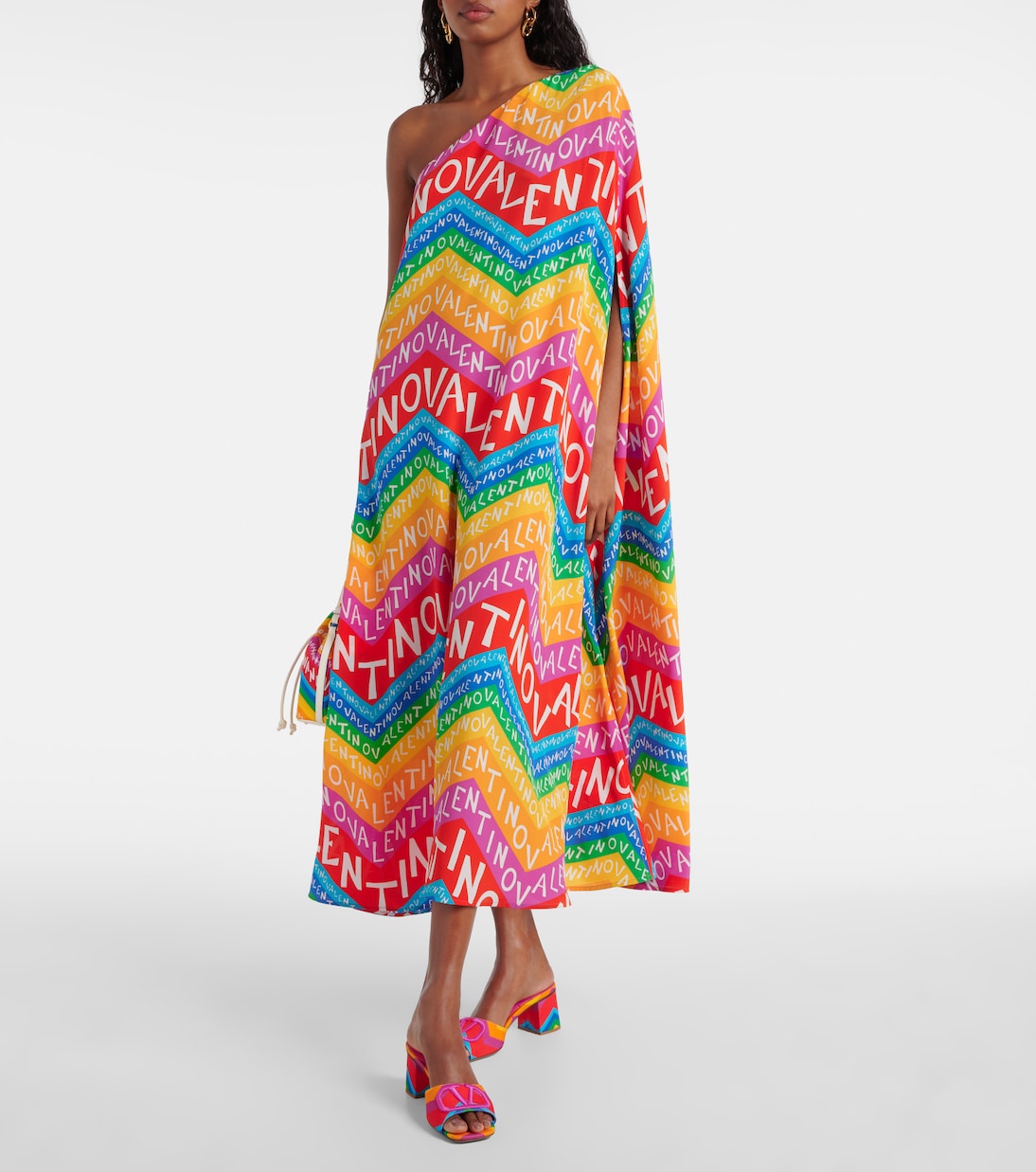 Midikleid Valentino Chevron 24 aus Seide | Valentino