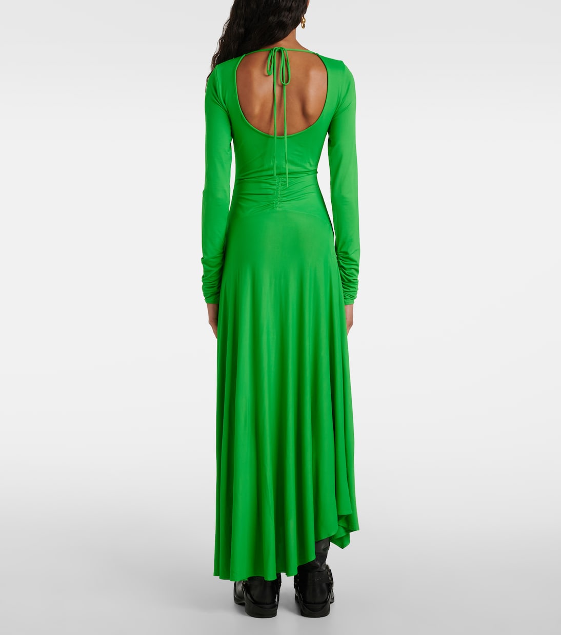 Else gathered asymmetric midi dress | Acne Studios