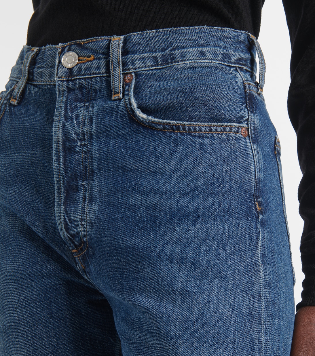 High-Rise Straight Jeans 90's Pinch Waist Long | Agolde