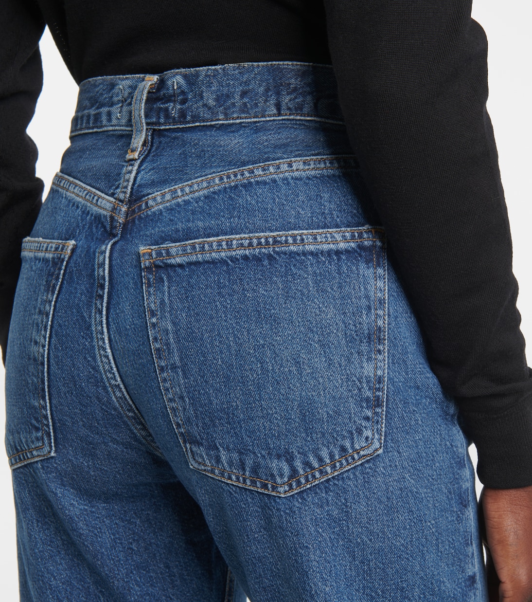 High-Rise Straight Jeans 90's Pinch Waist Long | Agolde