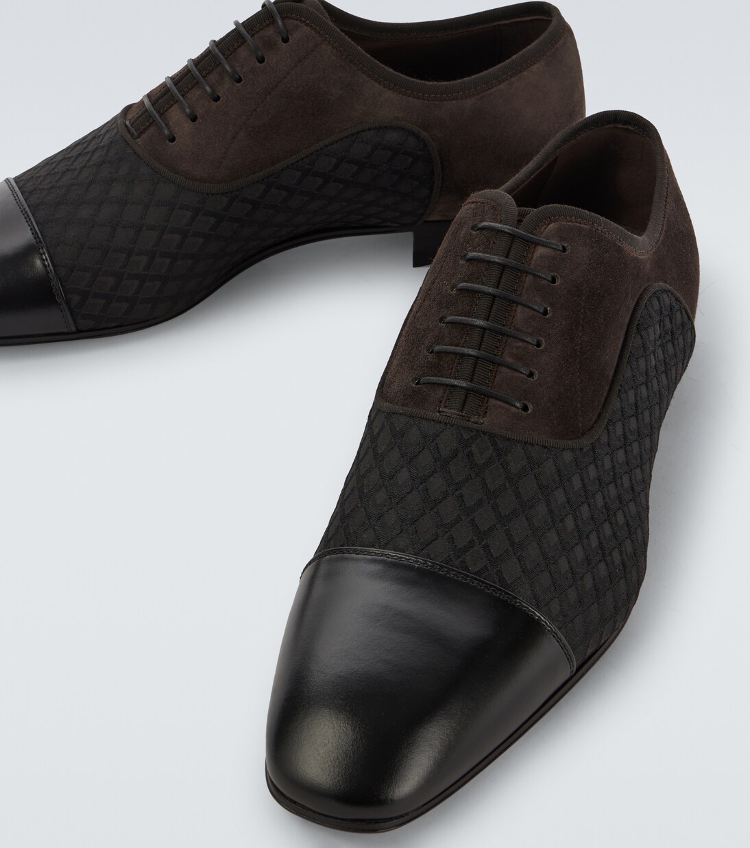 Greggo leather-trimmed Oxford shoes | Christian Louboutin