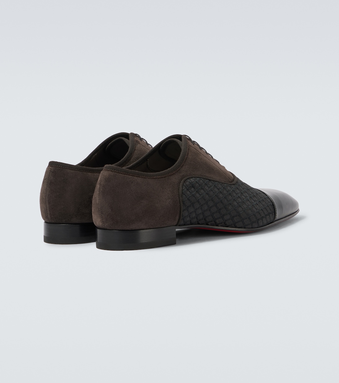 Greggo leather-trimmed Oxford shoes | Christian Louboutin