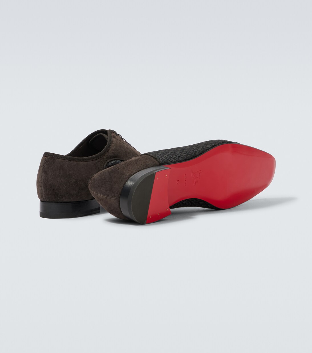Greggo leather-trimmed Oxford shoes | Christian Louboutin