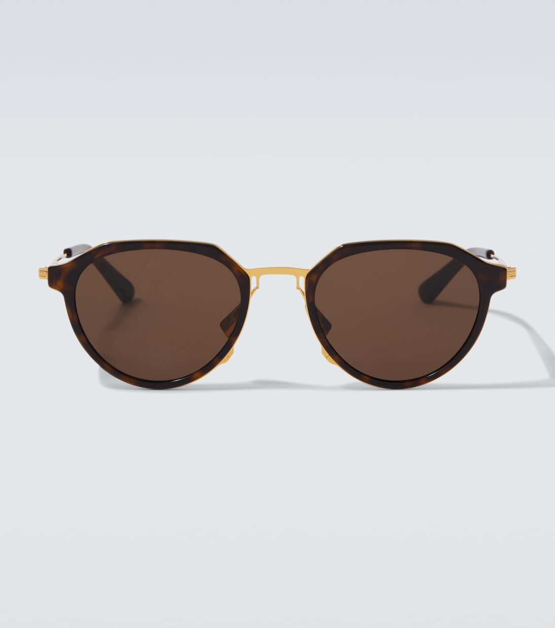 Thin Triangle round sunglasses | Bottega Veneta