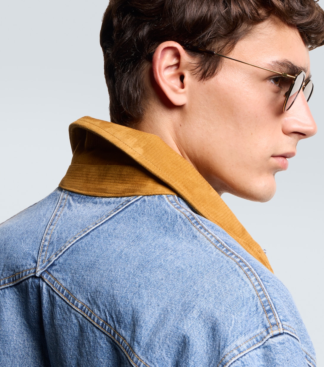 Thin Triangle round sunglasses | Bottega Veneta