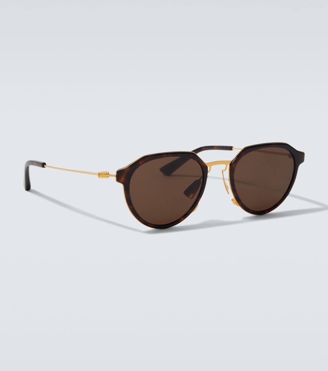 Thin Triangle round sunglasses | Bottega Veneta