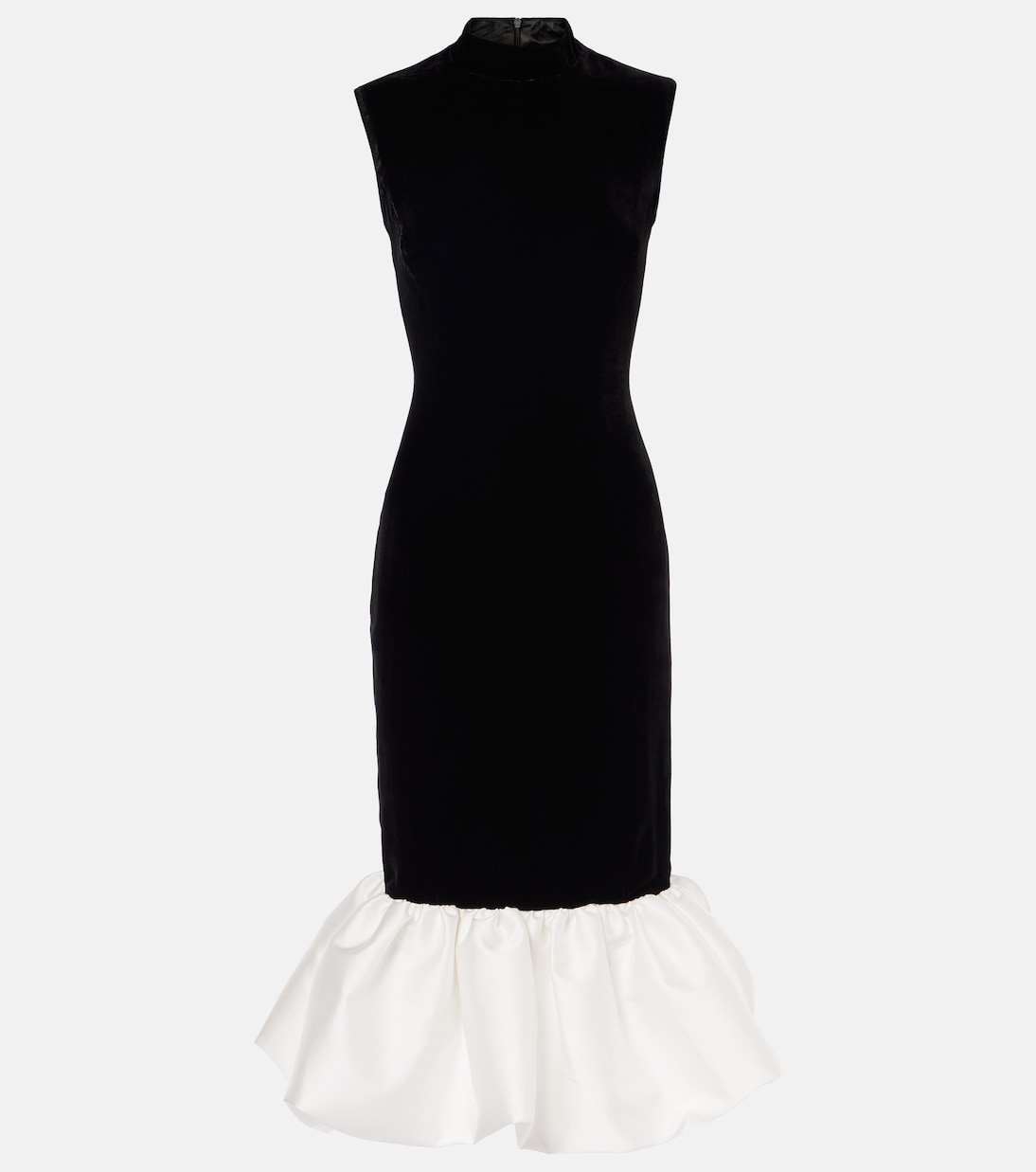 Midikleid aus Samt und Satin | Rasario