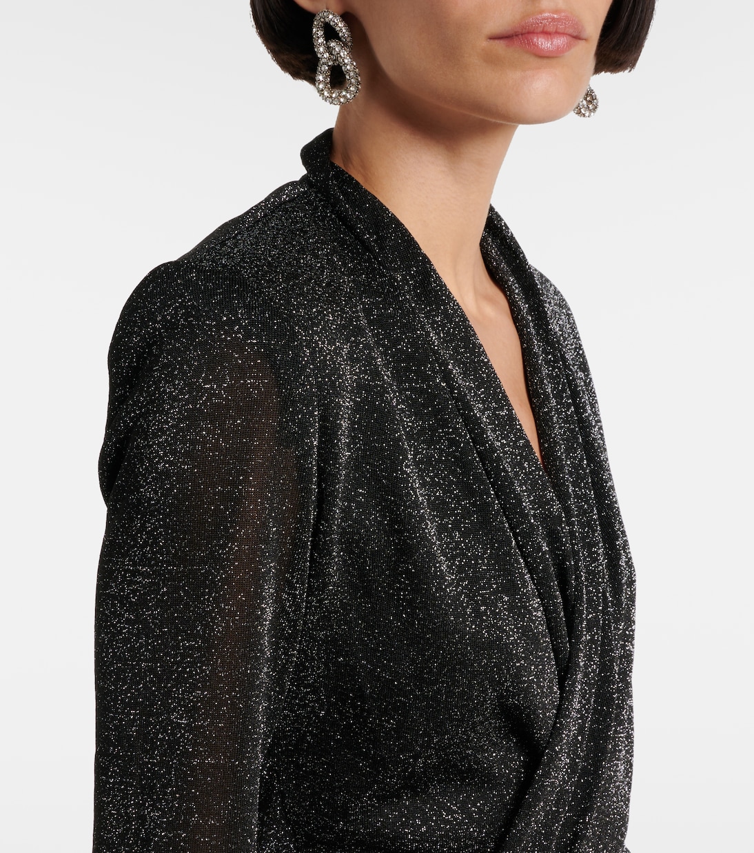 Cleora lamé wrap dress | Isabel Marant