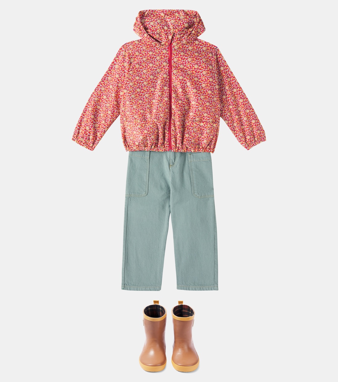 Giacca Eglantine Liberty con cappuccio | Bonpoint