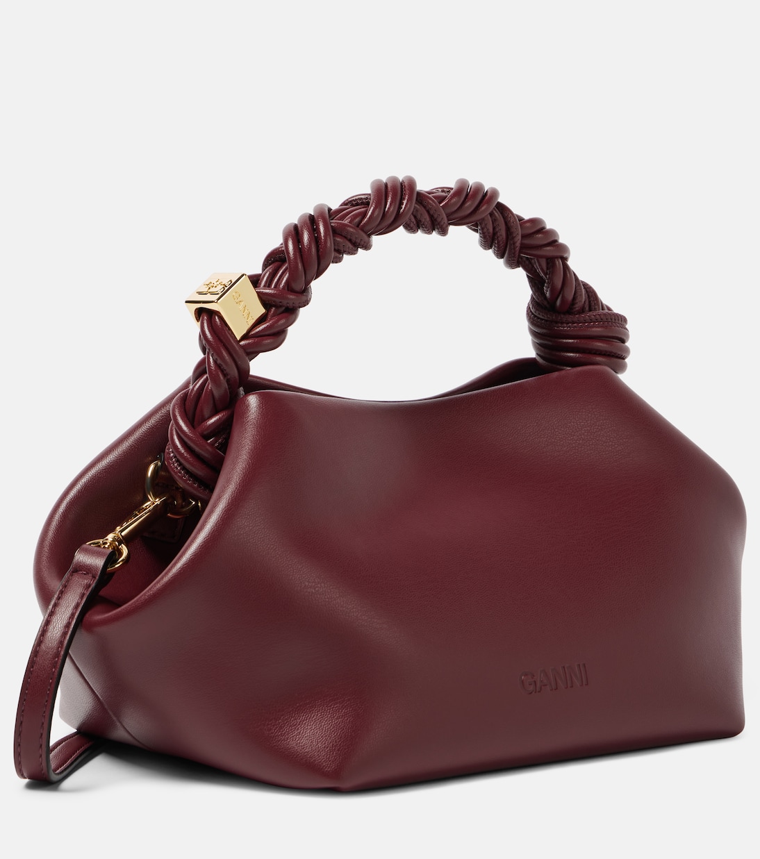 Bou Small leather shoulder bag | Ganni