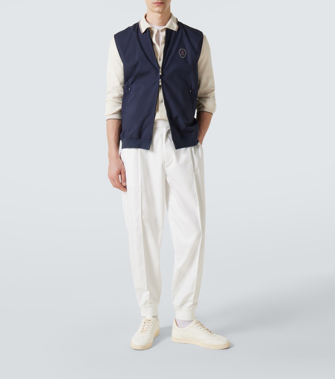 Pleated tapered pants | Brunello Cucinelli