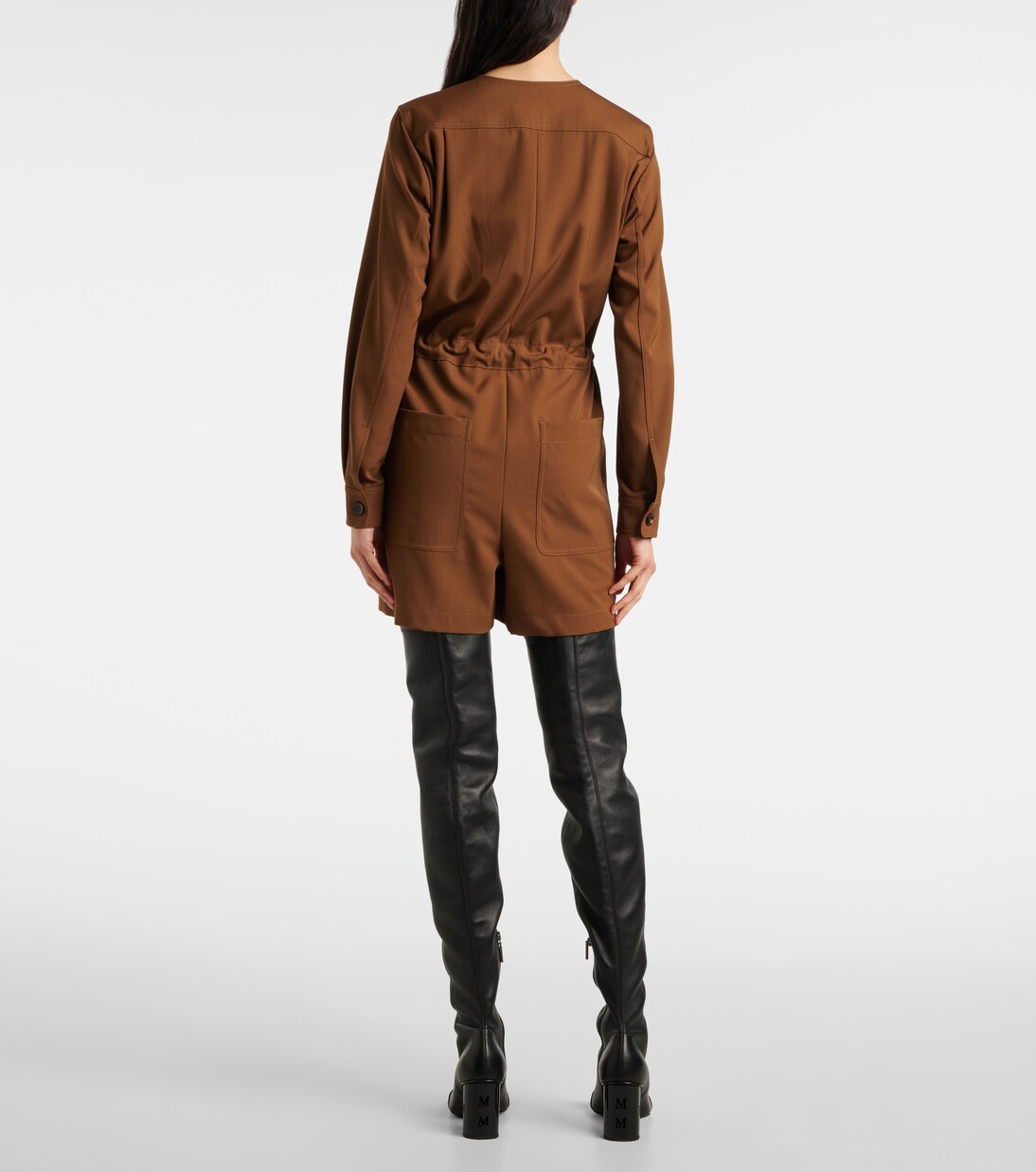 Maine belted wool gabardine playsuit | Max Mara