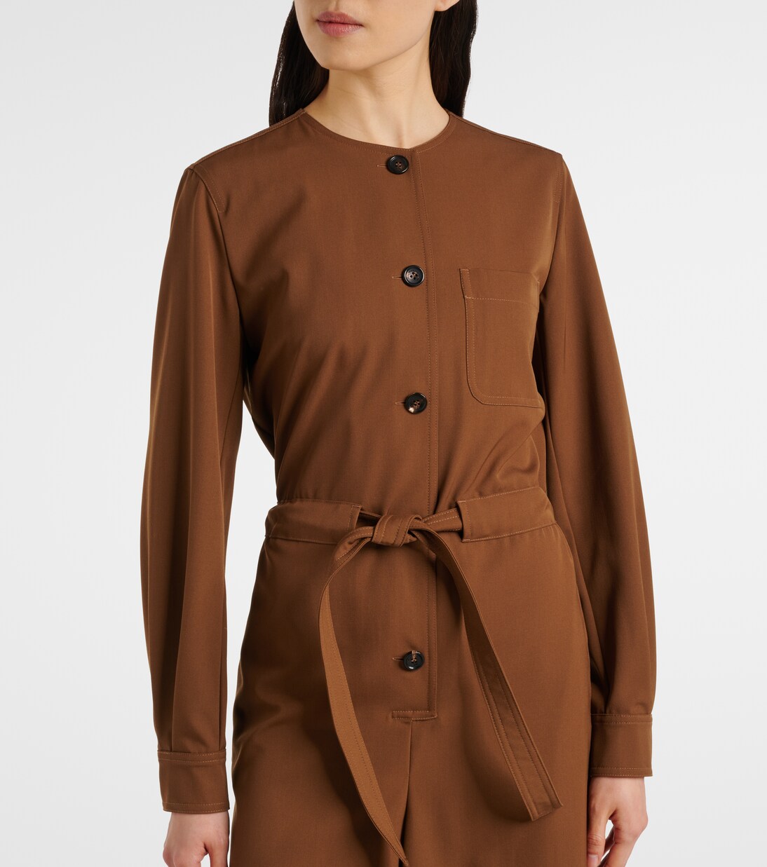 Maine belted wool gabardine playsuit | Max Mara