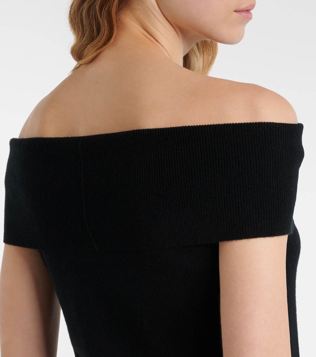 Off-Shoulder-Top aus Wolle und Kaschmir | Jardin des Orangers