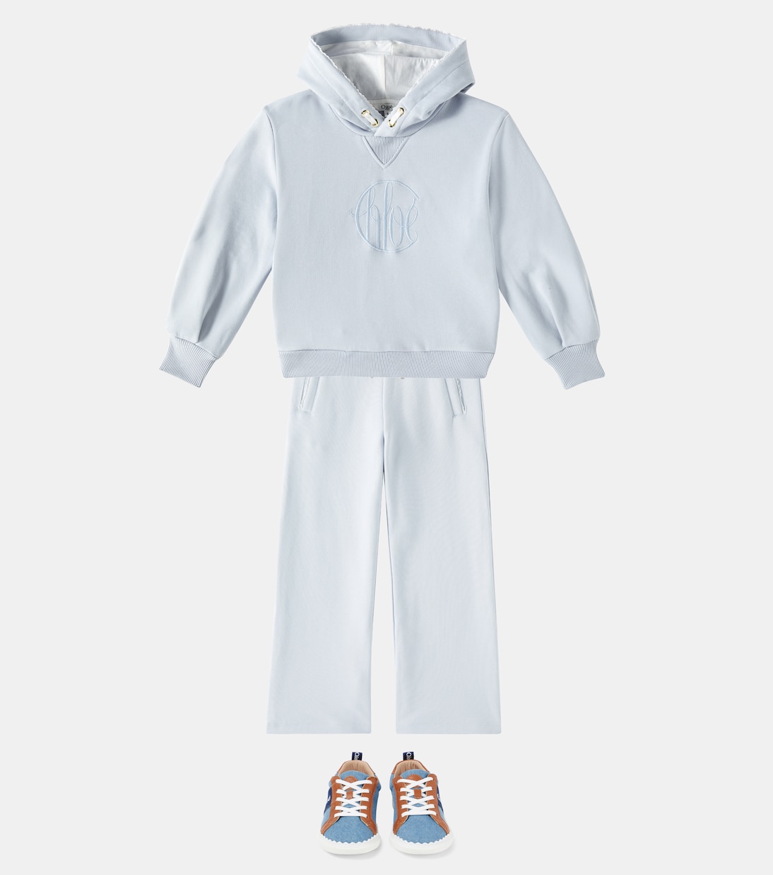 Logo cotton sweatpants | Chloé Kids