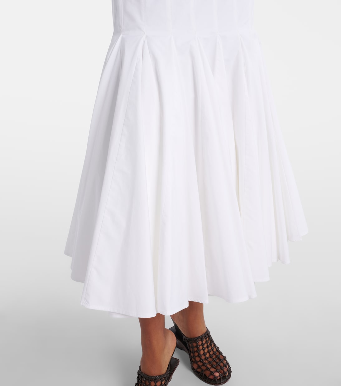 Midikleid Agave aus Baumwollpopeline | Jacquemus