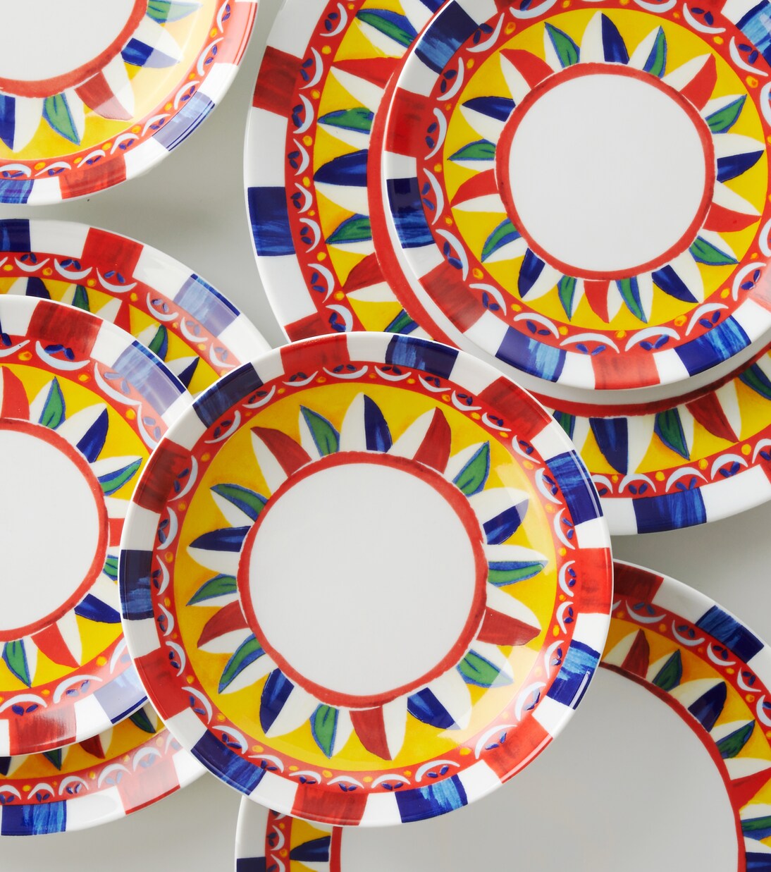 Set of 2 porcelain dessert plates | Dolce&Gabbana Casa