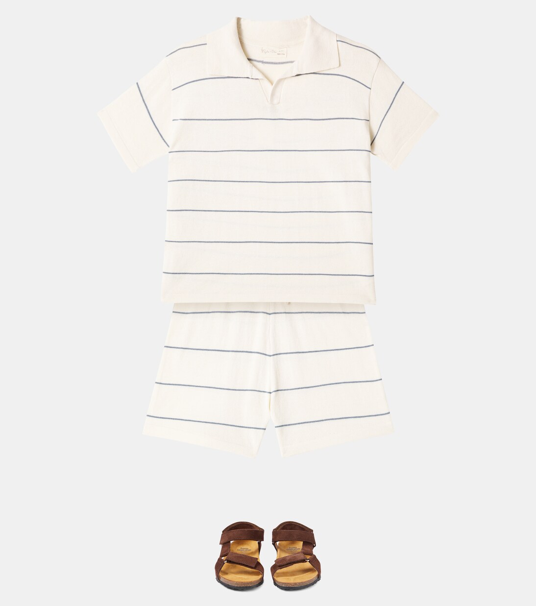 Chandler striped cotton-blend shorts | Rylee + Cru