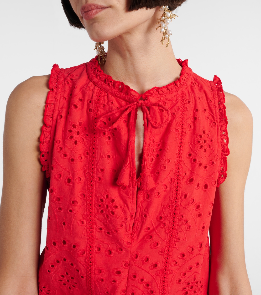 Robe Clara en coton à broderies anglaises | Poupette St Barth