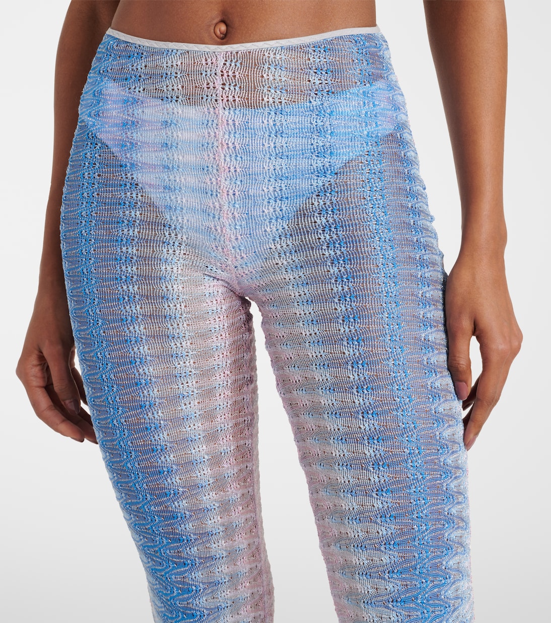 Semi-sheer flared pants | Missoni