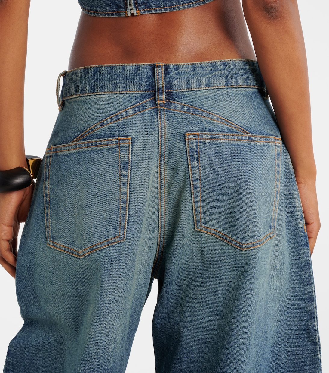 High-Rise Barrel Jeans | Alaïa