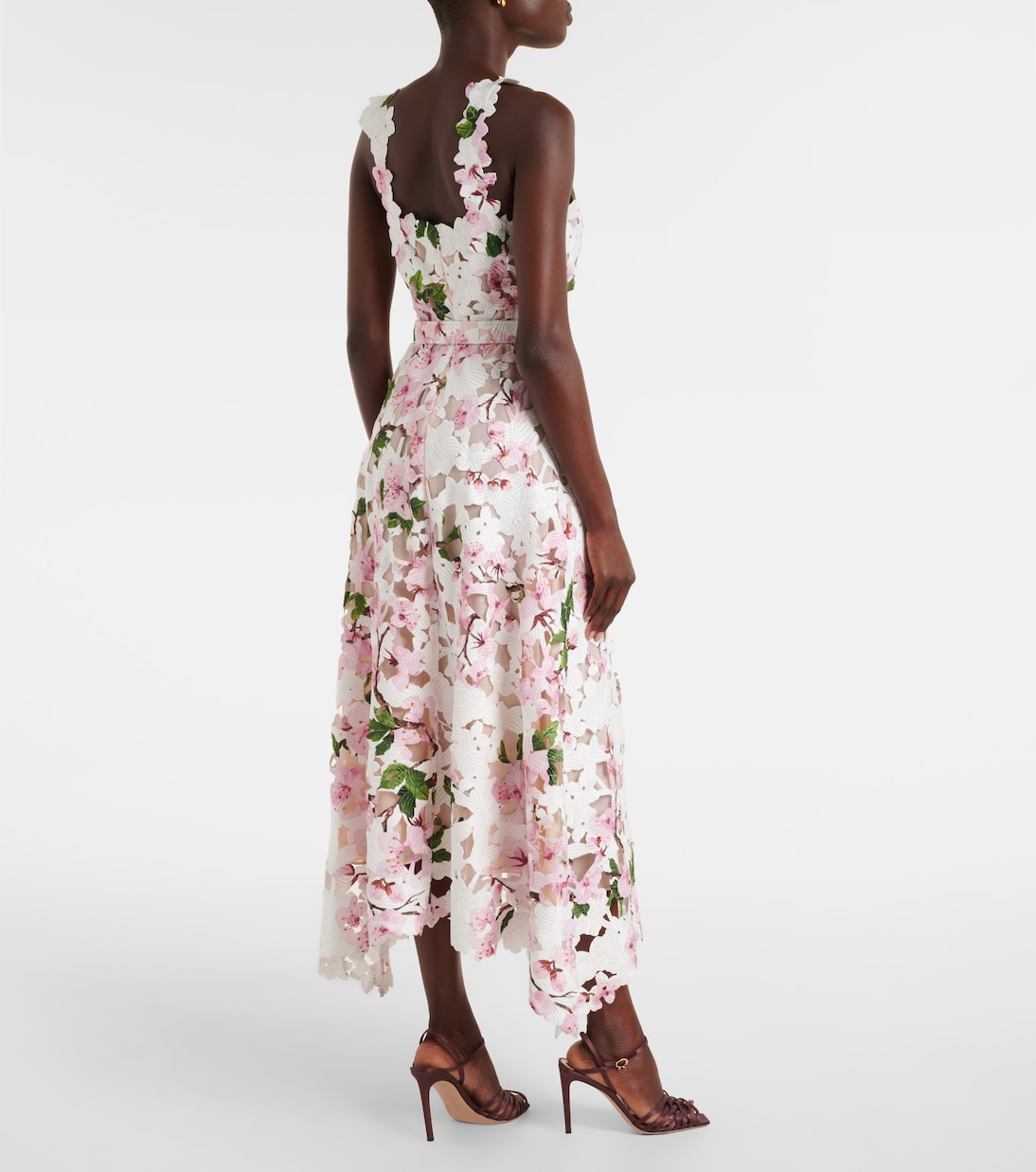 Floral lace cocktail dress | Oscar de la Renta