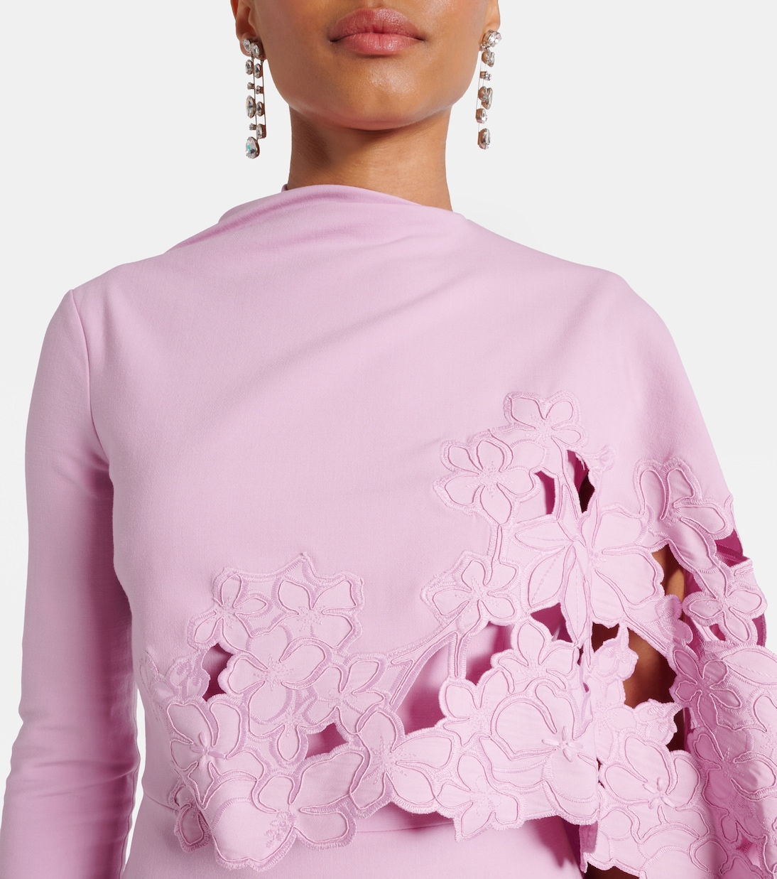 Midikleid aus einem Wollgemisch | Oscar de la Renta