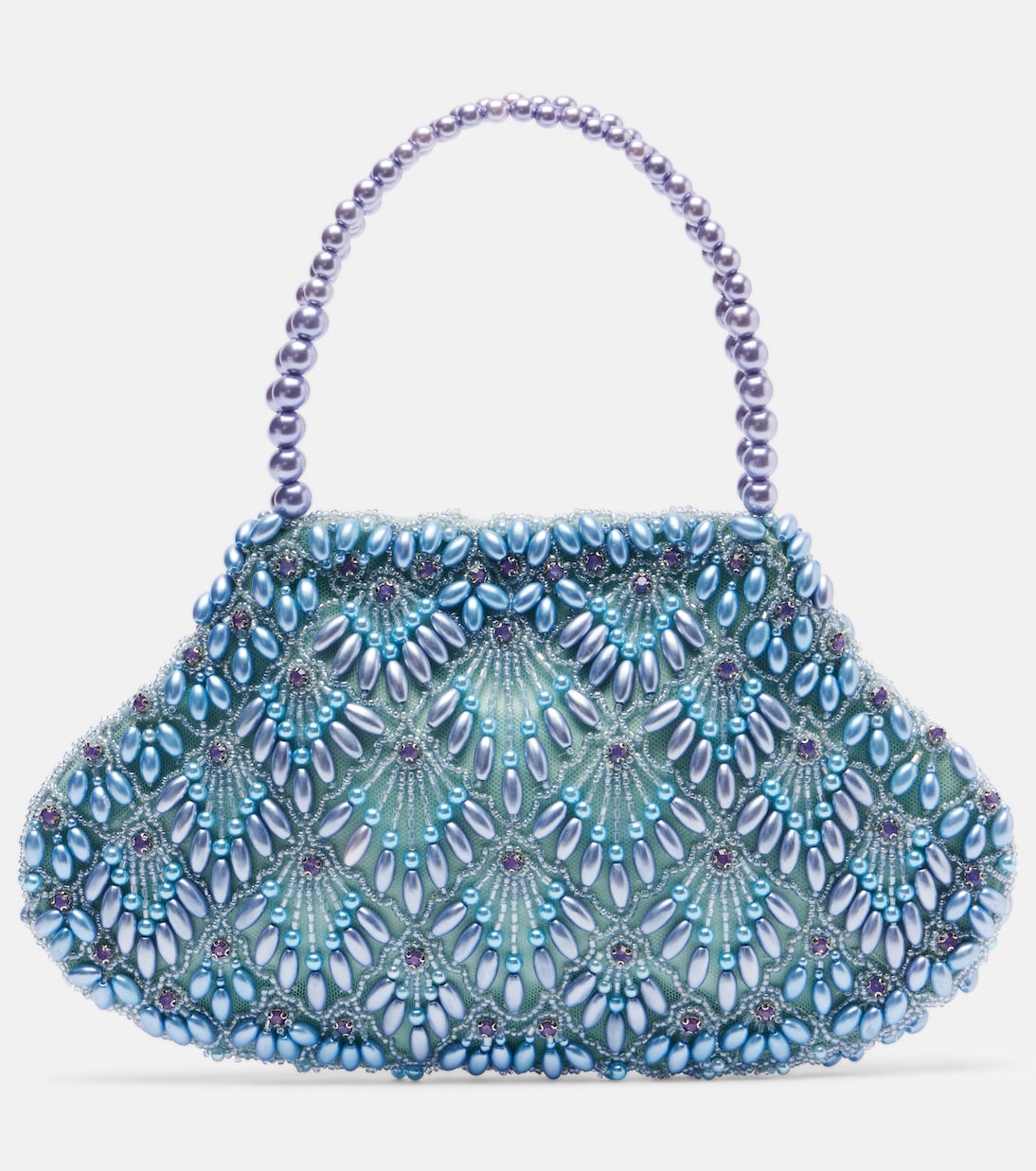 Scallop Mini embellished tote bag | Clio Peppiatt
