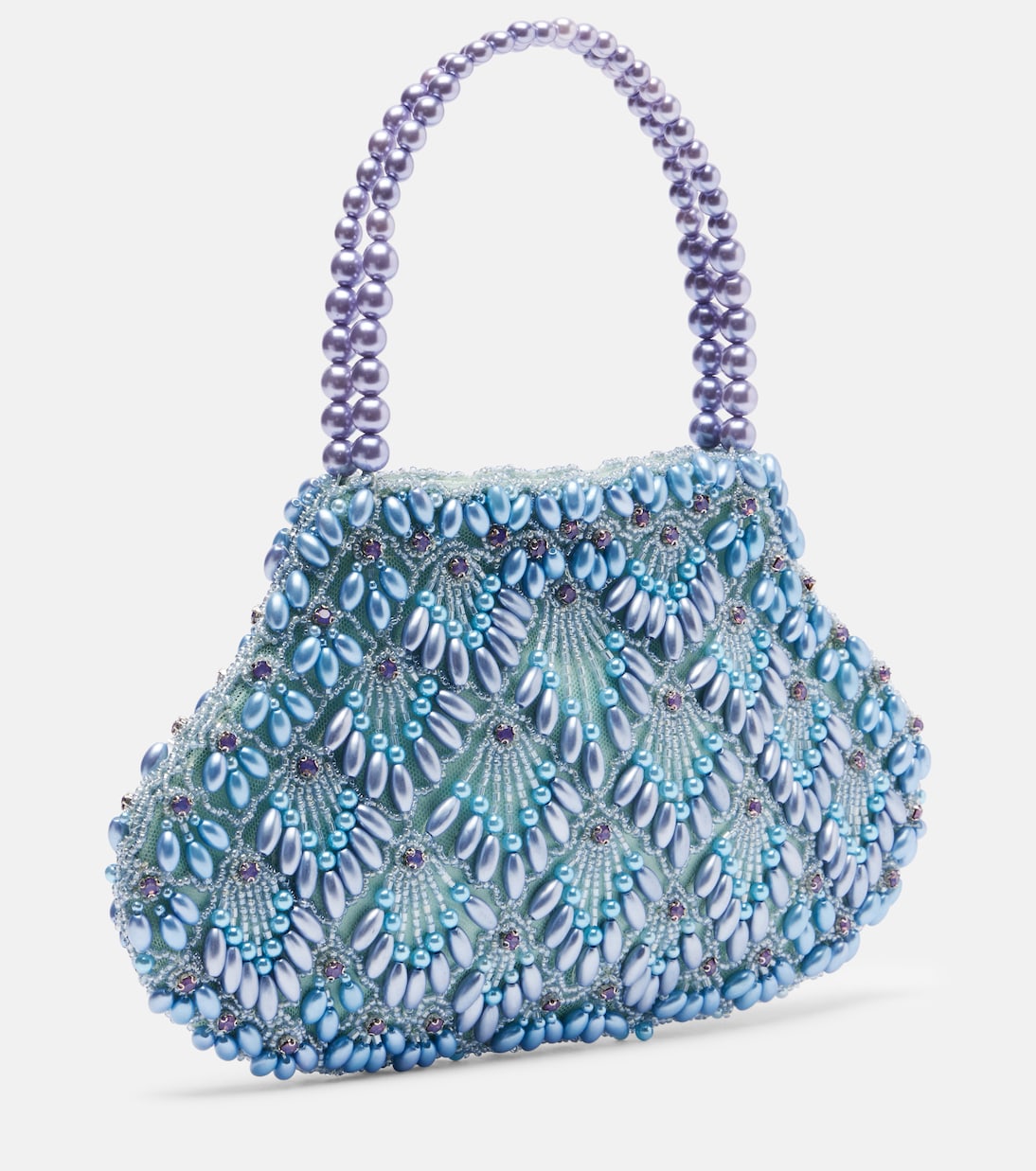 Scallop Mini embellished tote bag | Clio Peppiatt
