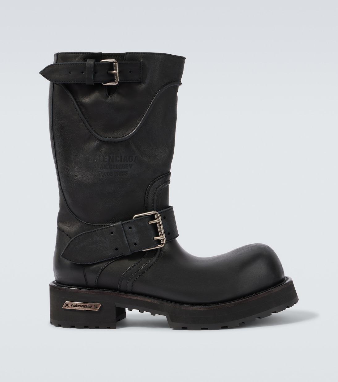 Venom leather biker boots | Balenciaga