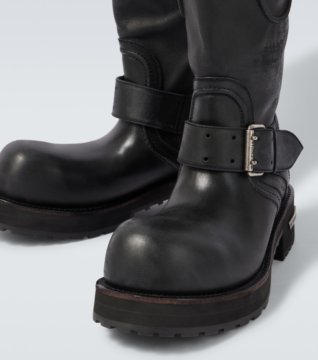Venom leather biker boots | Balenciaga