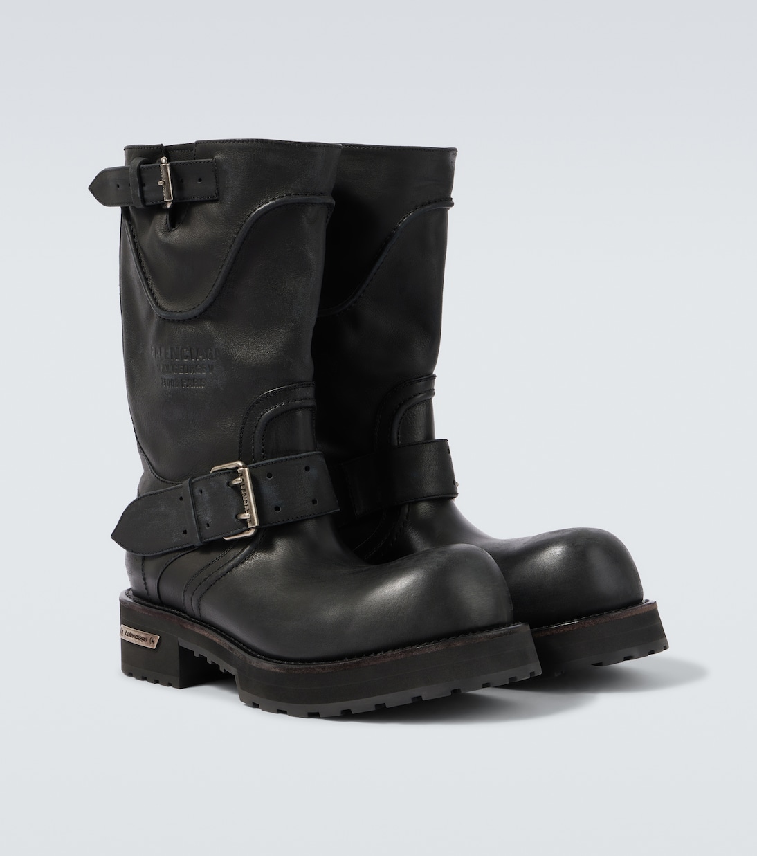 Venom leather biker boots | Balenciaga
