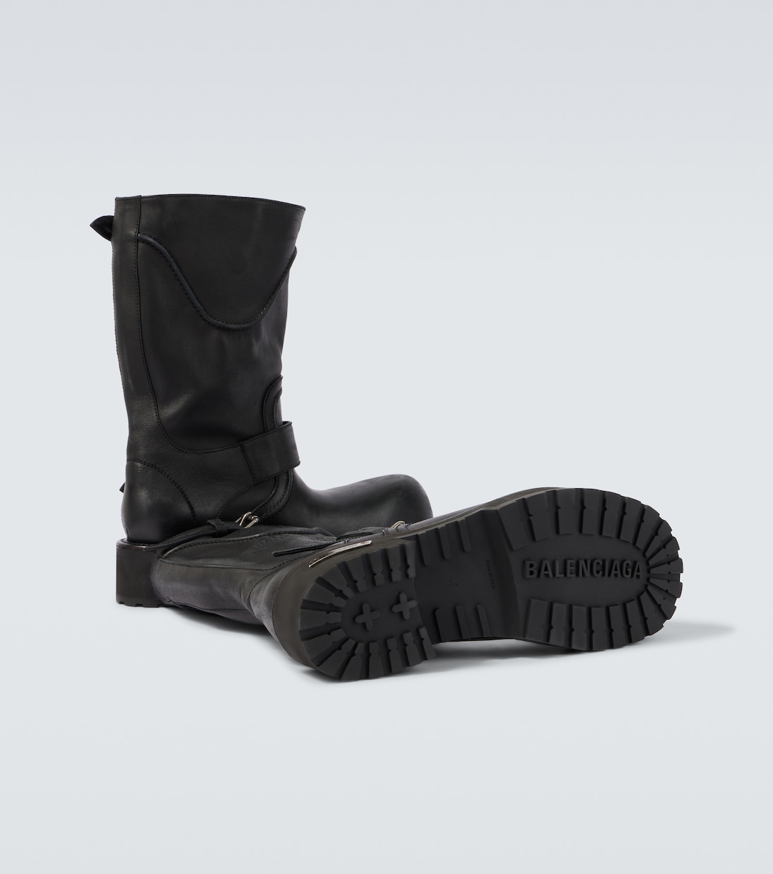 Venom leather biker boots | Balenciaga