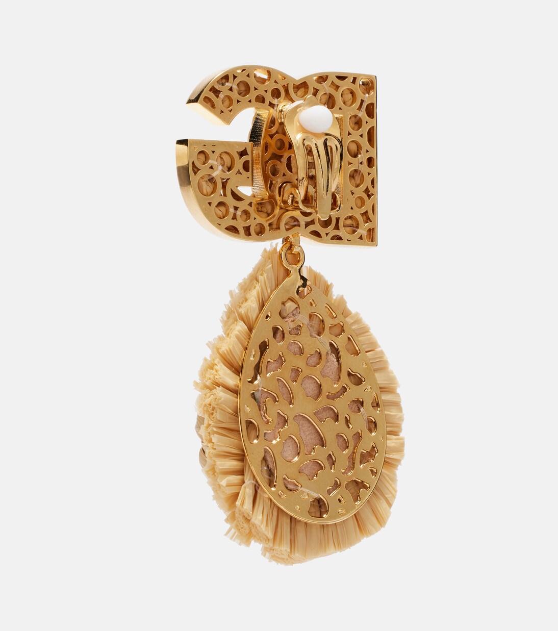 Pendientes de clip con DG y cristales | Dolce&Gabbana