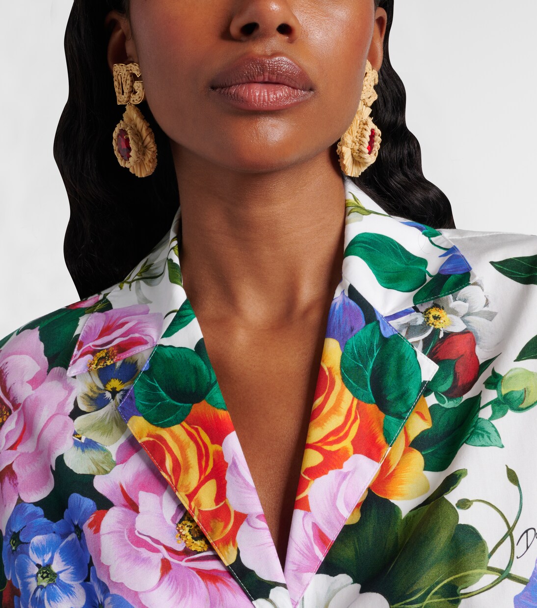 Pendientes de clip con DG y cristales | Dolce&Gabbana