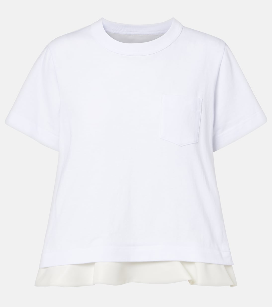 T-Shirt aus Twill und Baumwolle | Sacai