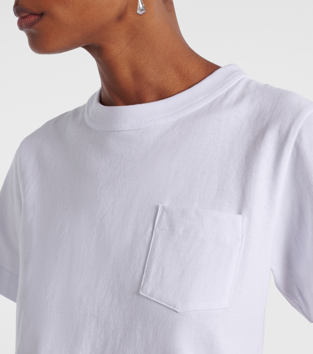 T-Shirt aus Twill und Baumwolle | Sacai