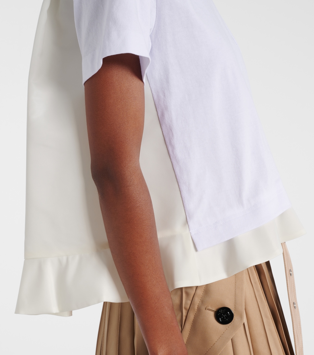 T-Shirt aus Twill und Baumwolle | Sacai