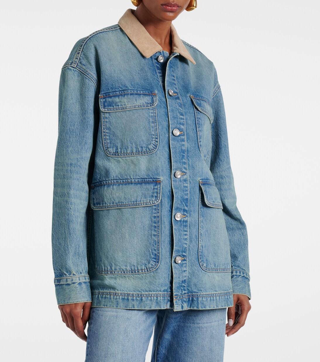 Jeansjacke Hayden mit Cord | Slvrlake