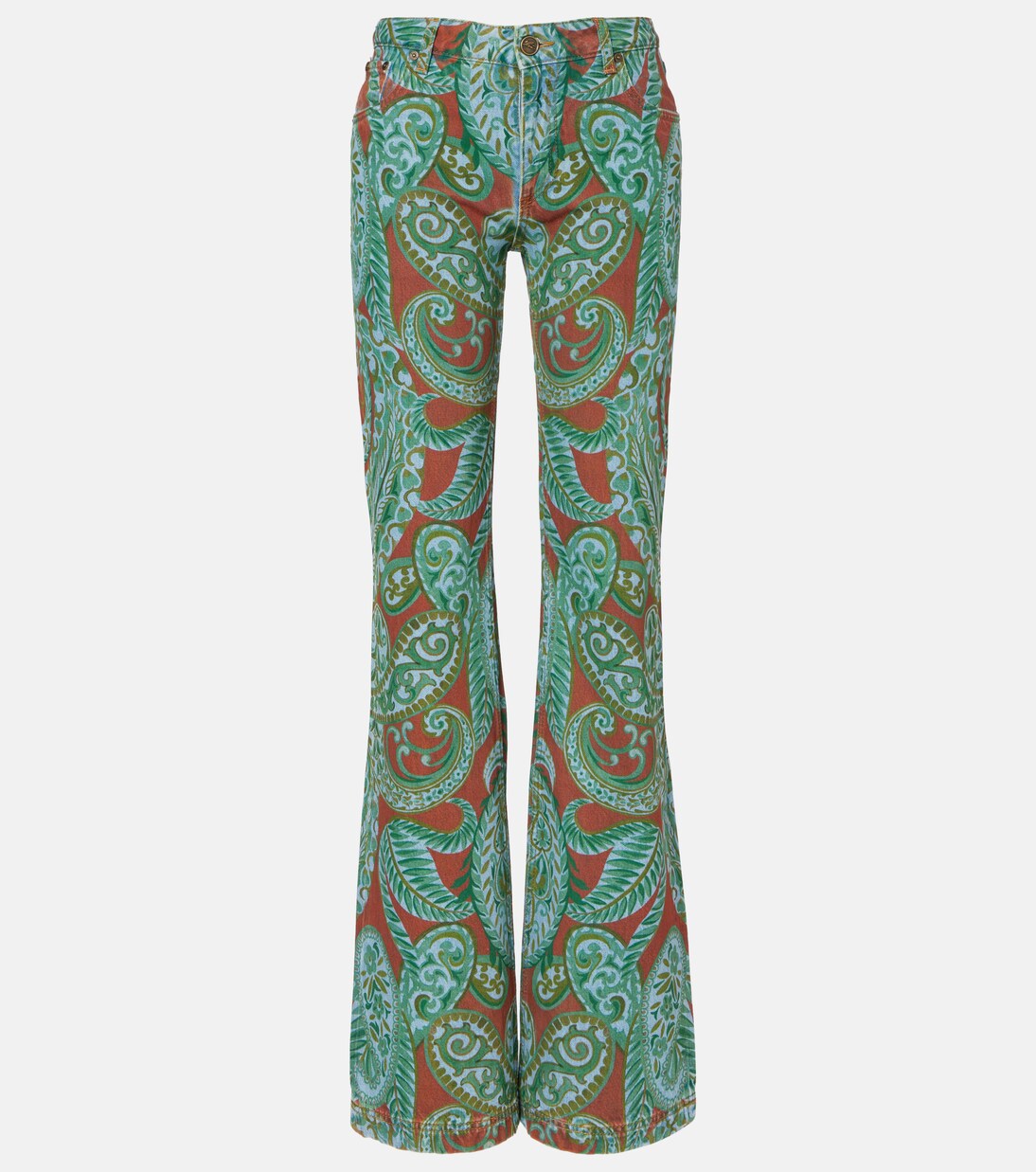 Paisley high-rise wide-leg jeans | Etro