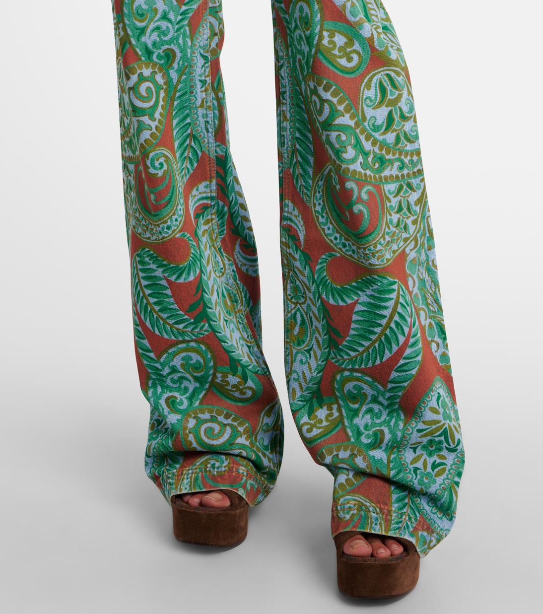 Paisley high-rise wide-leg jeans | Etro