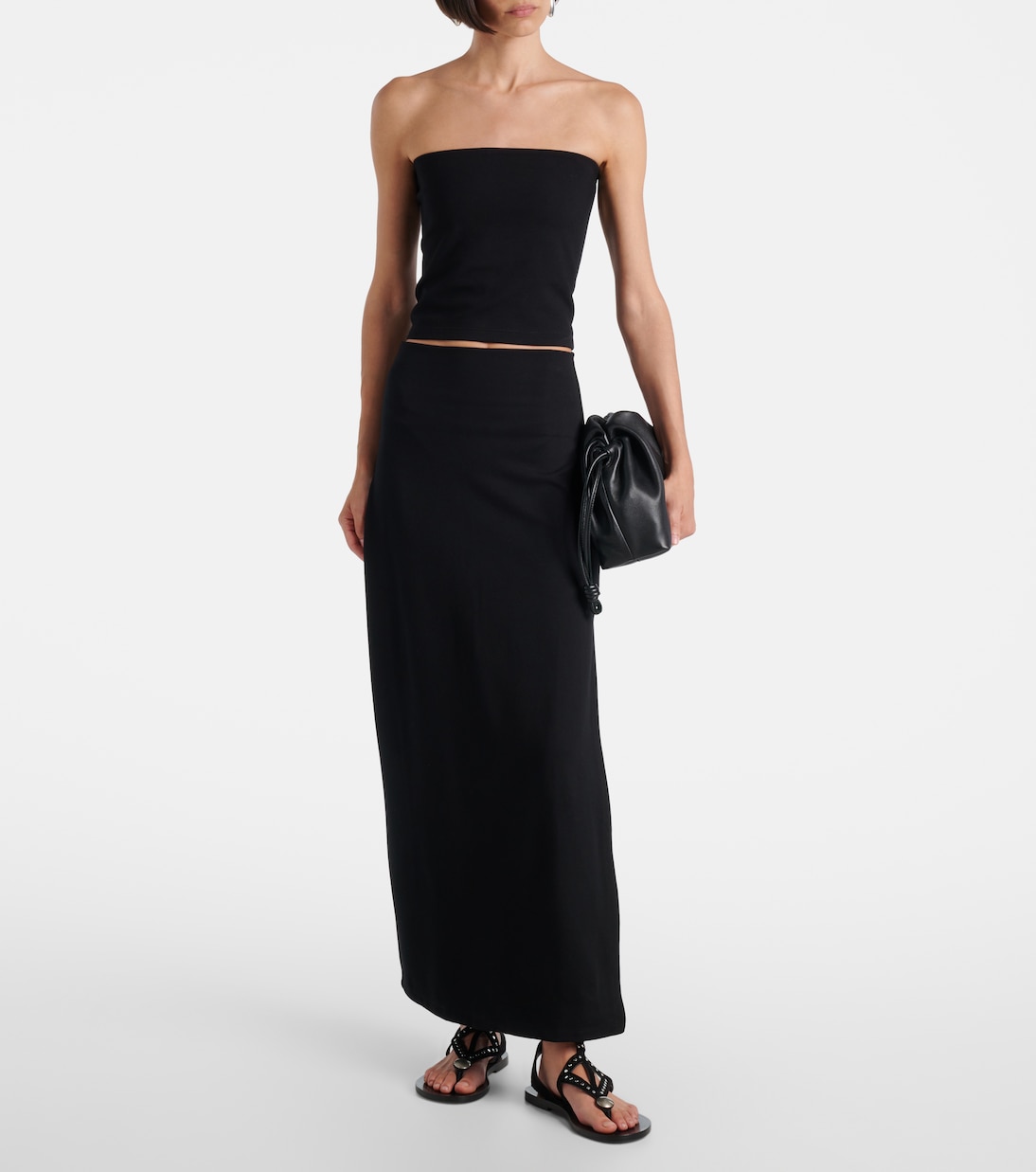 Rio high-rise maxi skirt | Leset