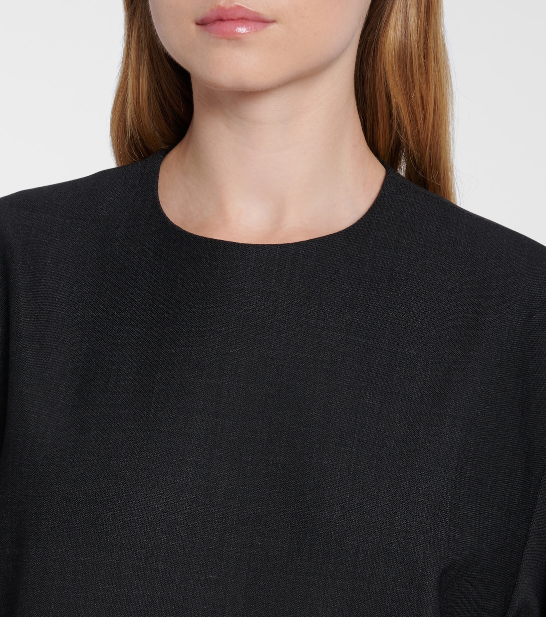 فستان قصير من الصوف المخلوط مزين بالترتر | Plan C