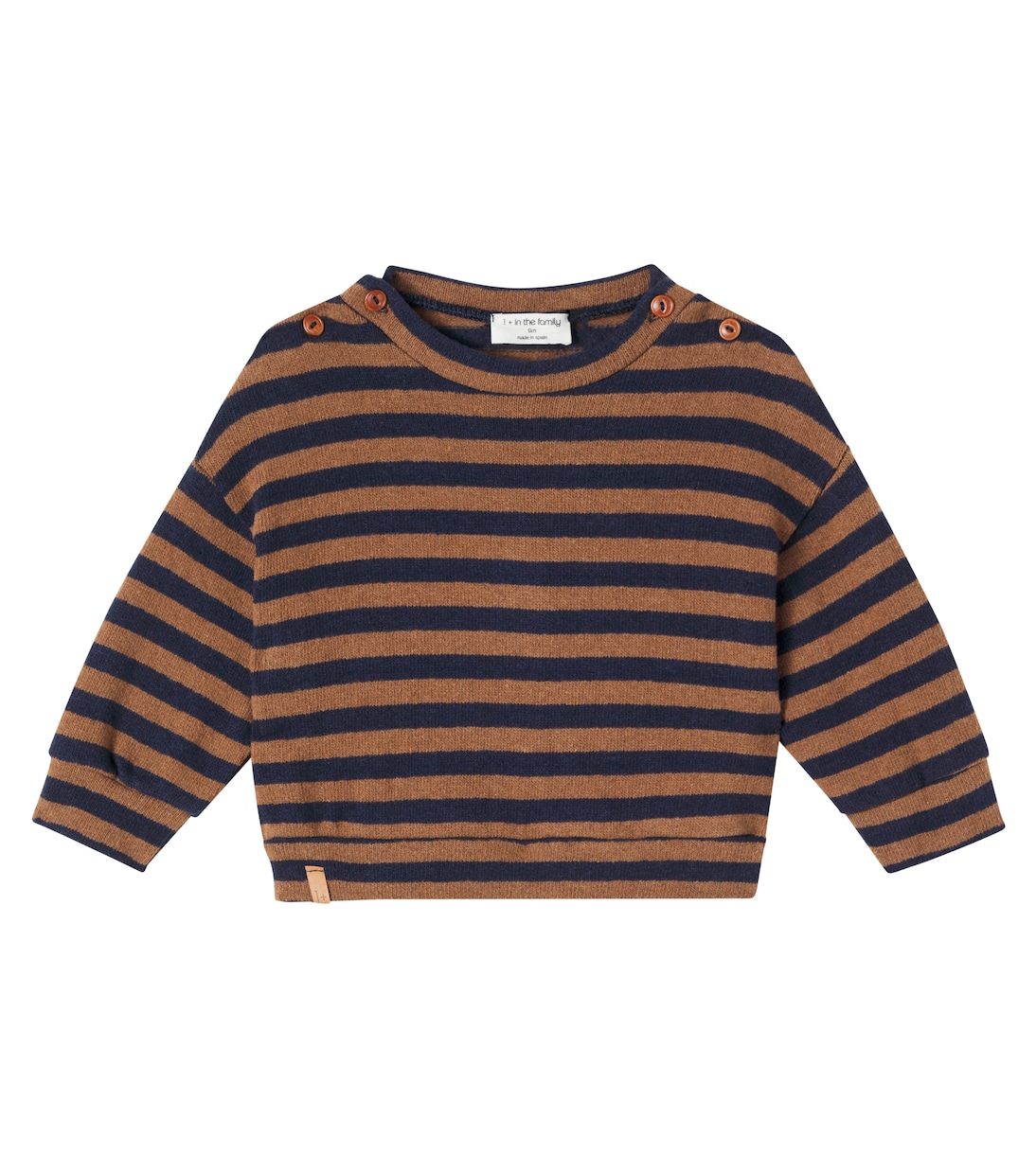 Baby Dirk striped cotton-blend sweater | 1 + in the Family